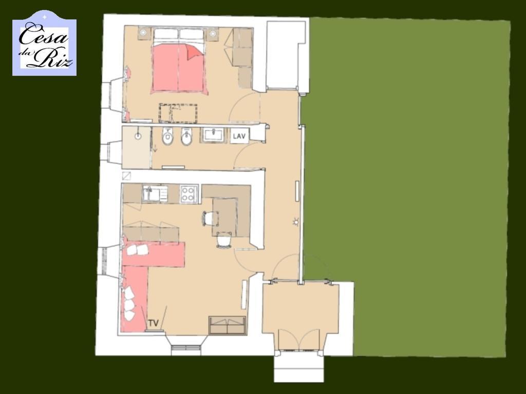 Cesa Da Riz Apartment Colle Santa Lucia Luaran gambar