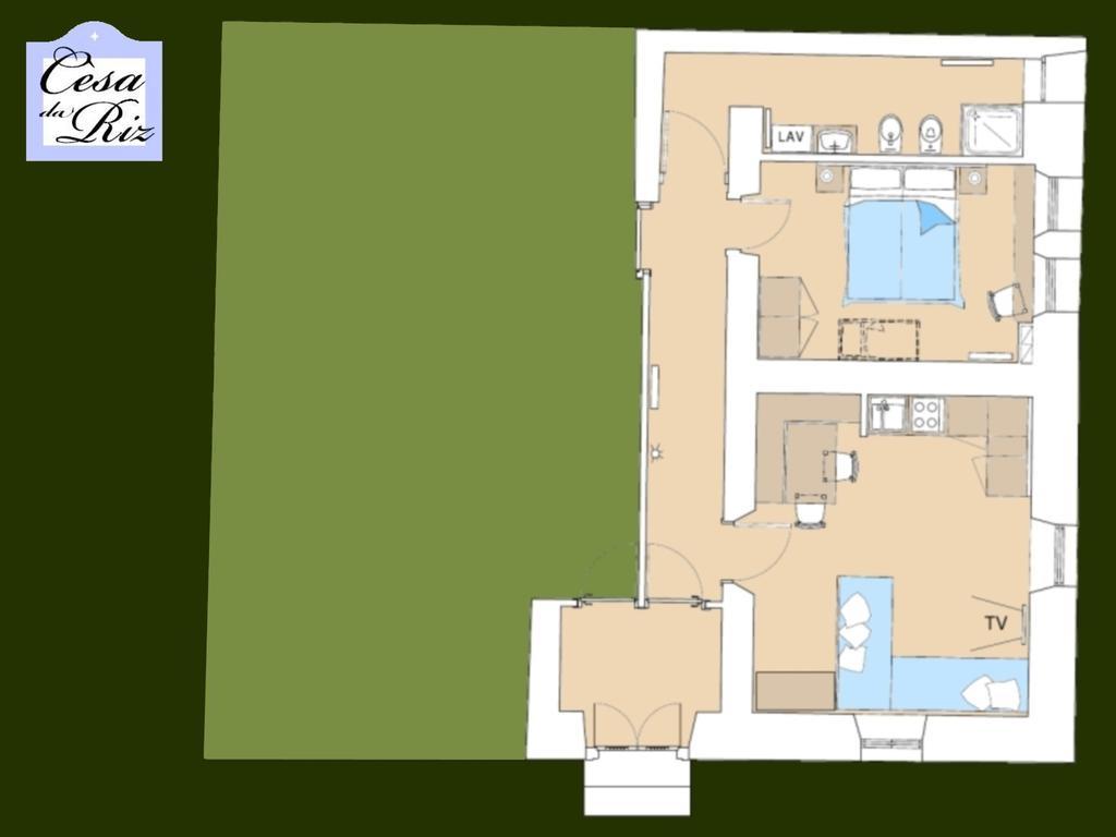 Cesa Da Riz Apartment Colle Santa Lucia Luaran gambar